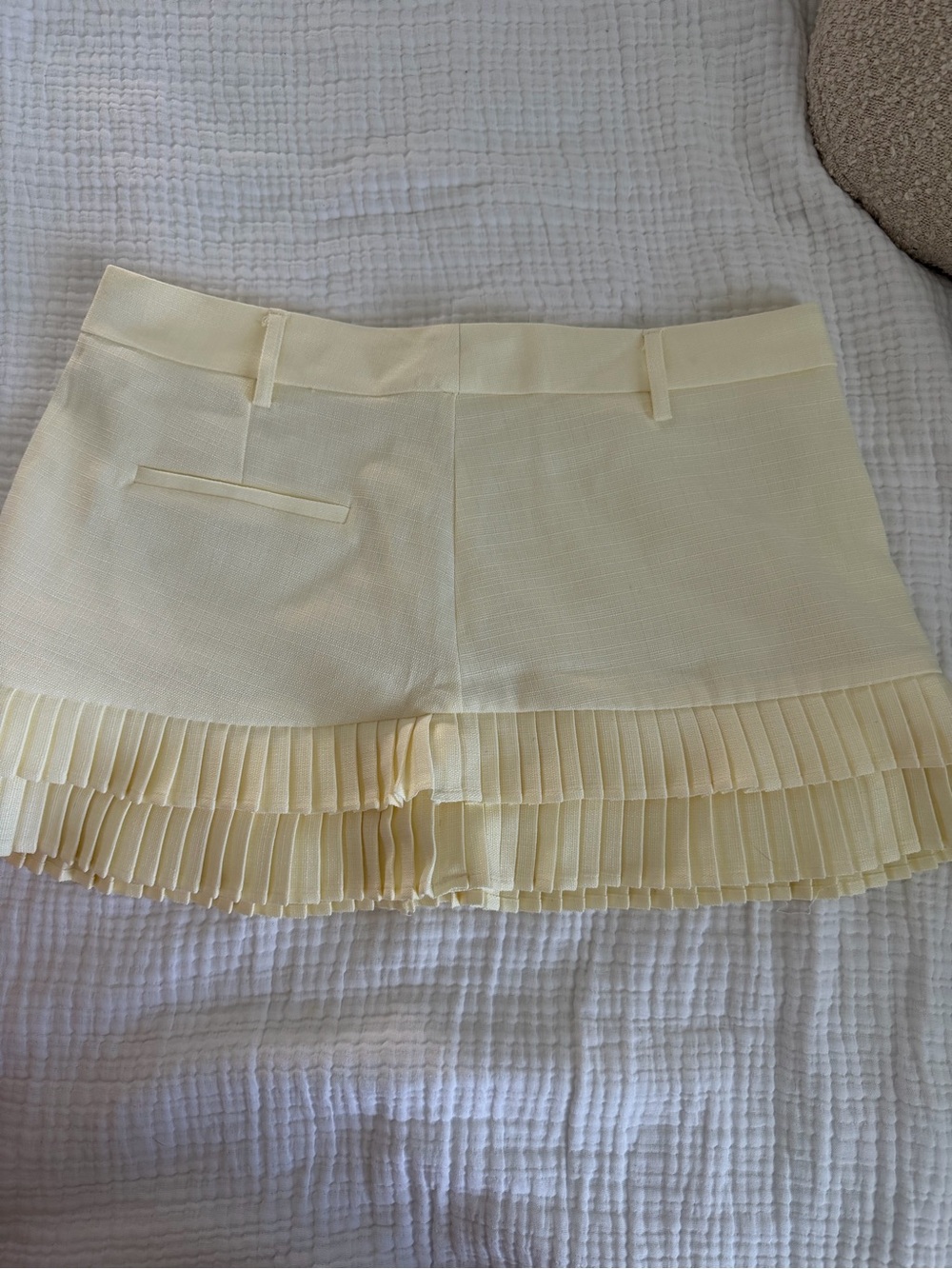Butter Yellow Mini Skirt